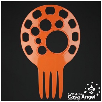 PEINETA FLAMENCA CON DISEÑO DE CÍRCULOS CALADOS 175mm