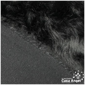 PELO NEGRO LISO PARA CONFECCIÓN SERIE SIBERIA TIZÓN 150cm
