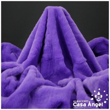 TELA DE PELO CORTO ACRÍLICO VIOLETA 150cm