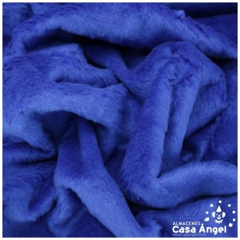 TELA DE PELO CORTO ACRÍLICO AZUL150cm