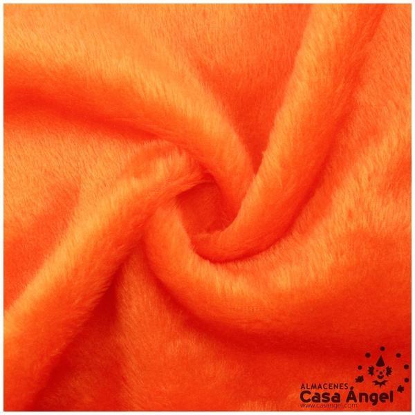 TELA DE PELO CORTO ACRÍLICO NARANJA 150cm