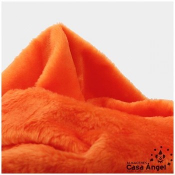 TELA DE PELO CORTO ACRÍLICO NARANJA 150cm