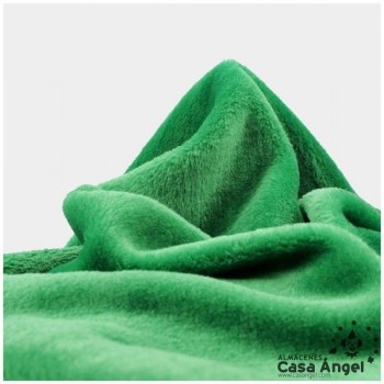 TELA DE PELO CORTO ACRÍLICO VERDE 150cm