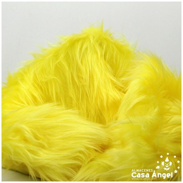 TELA DE PELO AMARILLO PARA CONFECCIÓN 150cm