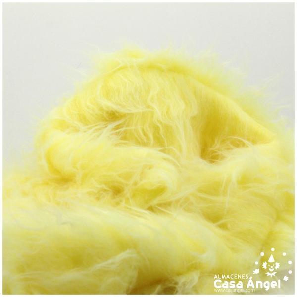 TELA DE PELO AMARILLO CLARO PARA CONFECCIÓN 150cm