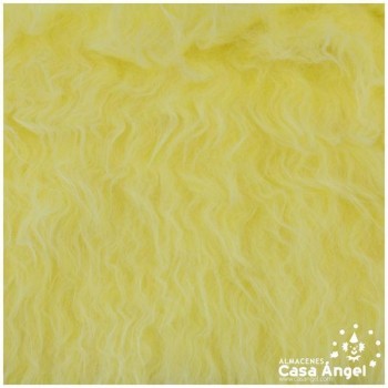 TELA DE PELO AMARILLO CLARO PARA CONFECCIÓN 150cm