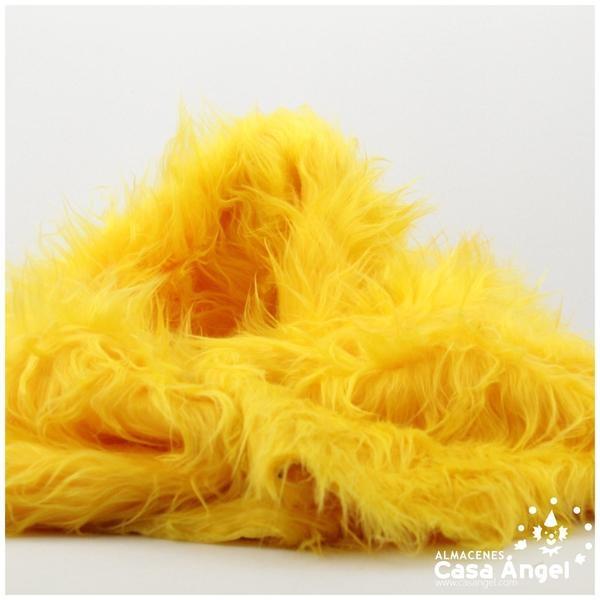 TELA DE PELO AMARILLO OSCURO PARA CONFECCIÓN 150cm