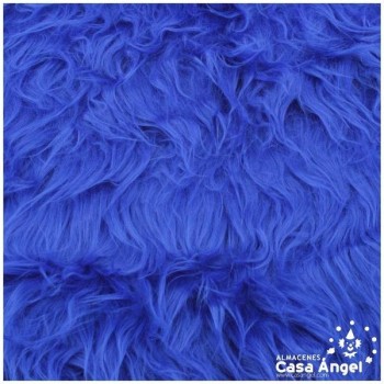 TELA DE PELO AZUL PARA CONFECCIÓN AZUL 150cm