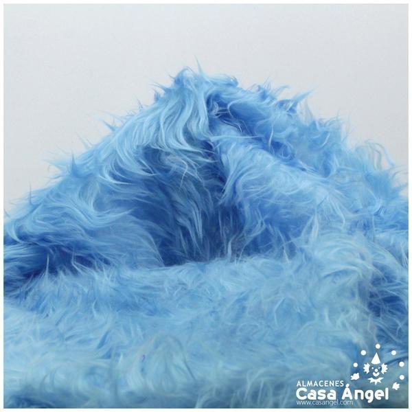 TELA DE PELO CELESTE PARA CONFECCIÓN 150cm