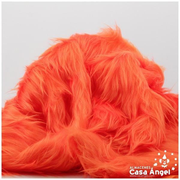 TELA DE PELO NARANJA PARA CONFECCIÓN 150cm