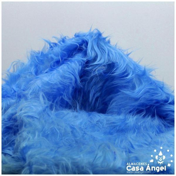 TELA DE PELO TURQUESA PARA CONFECCIÓN 150cm