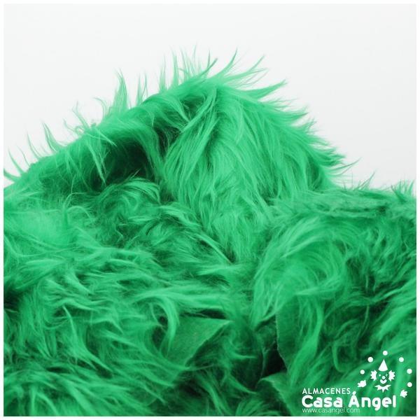 TELA DE PELO VERDE PARA CONFECCIÓN 150cm