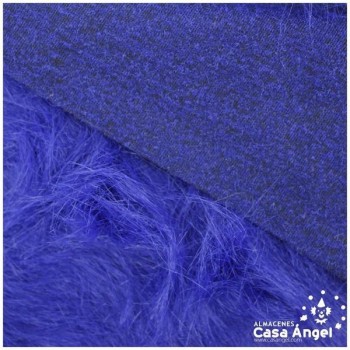 TELA DE PELO AZUL EXTRALARGO 150cm
