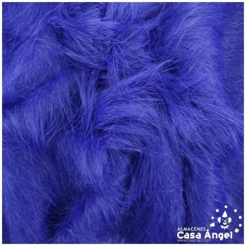 TELA DE PELO AZUL EXTRALARGO 150cm