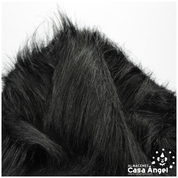 TELA DE PELO NEGRO EXTRALARGO 150cm