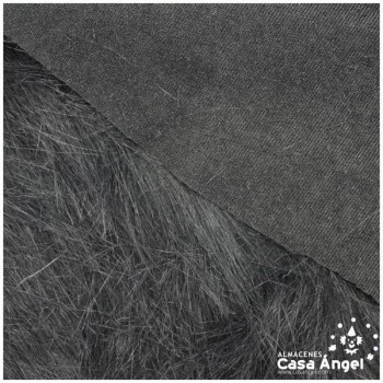 TELA DE PELO NEGRO EXTRALARGO 150cm