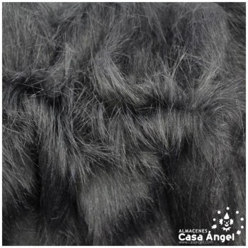 TELA DE PELO NEGRO EXTRALARGO 150cm
