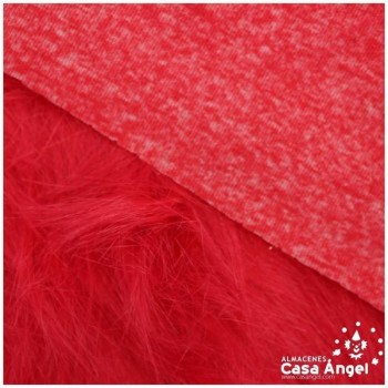 TELA DE PELO ROJO EXTRALARGO 150cm