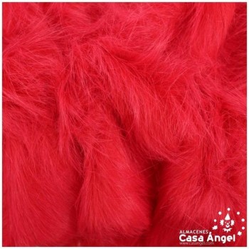 TELA DE PELO ROJO EXTRALARGO 150cm