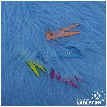 TELA DE PELO TURQUESA EXTRALARGO 150cm