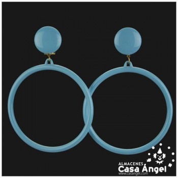 PENDIENTES DE ARO EN VARIOS COLORES ADULTO