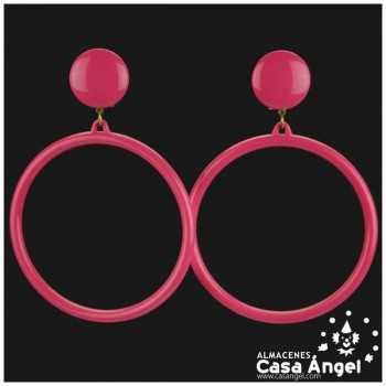 PENDIENTES DE ARO EN VARIOS COLORES ADULTO