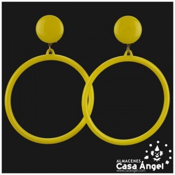 PENDIENTES DE ARO EN VARIOS COLORES ADULTO