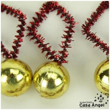 BOLAS CON ESPUMILLÓN ORO 14mm
