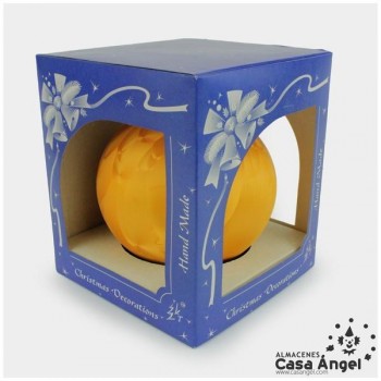 BOLA DE CRISTAL PERLADA ORO 12cm