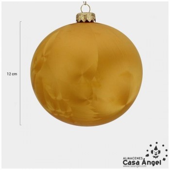 BOLA DE CRISTAL PERLADA ORO 12cm
