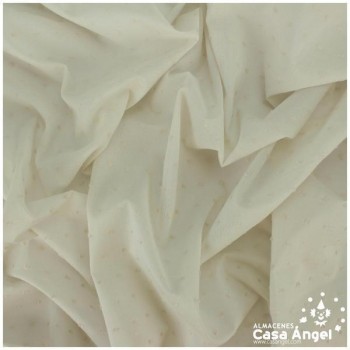 PLUMETI BEIGE DE ALGODÓN BATISTA 150cm