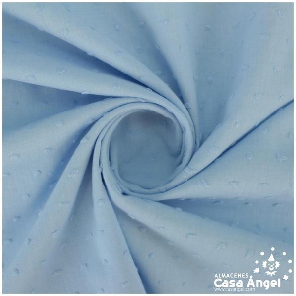 PLUMETI CELESTE DE ALGODÓN BATISTA 150cm