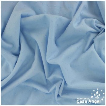 PLUMETI CELESTE DE ALGODÓN BATISTA 150cm