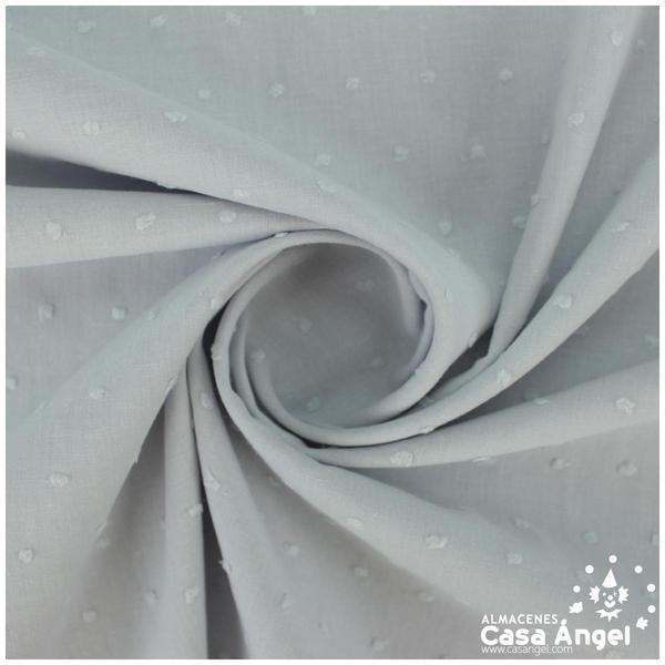 PLUMETI GRIS DE ALGODÓN BATISTA 150cm