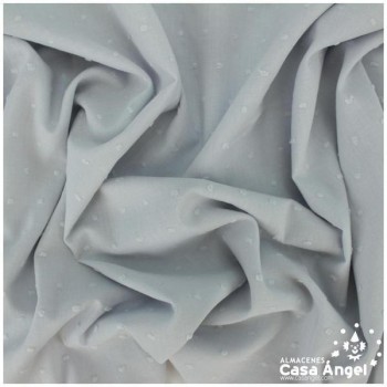 PLUMETI GRIS DE ALGODÓN BATISTA 150cm