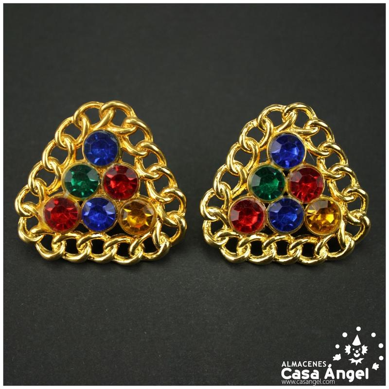 APLICACIÓN DECORATIVA TRIANGULAR MULTICOLOR 4cm