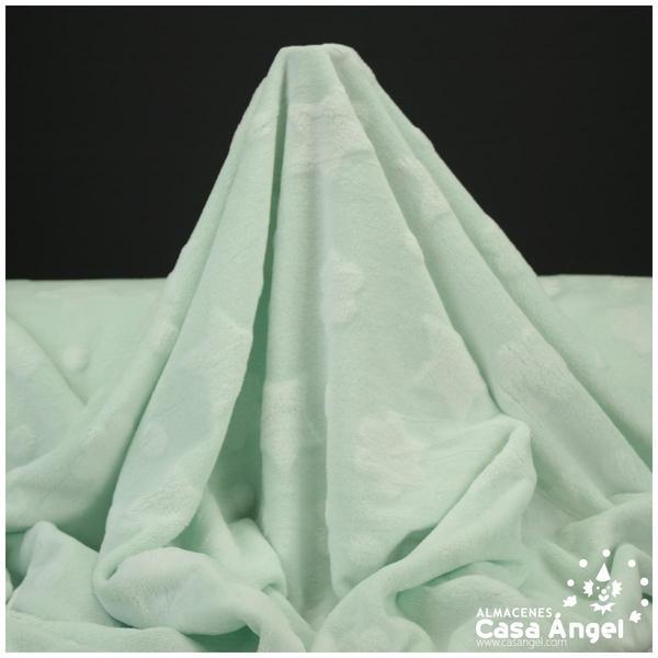 CORALINA VERDE CON ESTRELLAS SERIE PASTEL 150cm