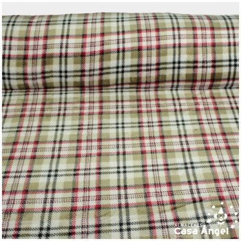 CORALINA DE CUADROS TARTÁN BEIGE150cm