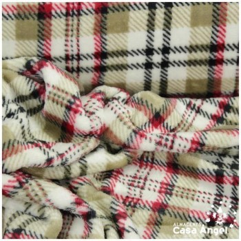 CORALINA DE CUADROS TARTÁN BEIGE150cm