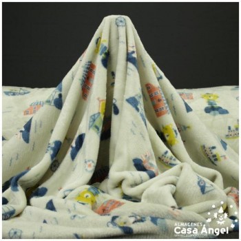 CORALINA ESTAMPADA MOTIVOS MARINEROS 150cm
