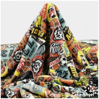 CORALINA ESTAMPADA DEPORTES AMERICANOS 150cm