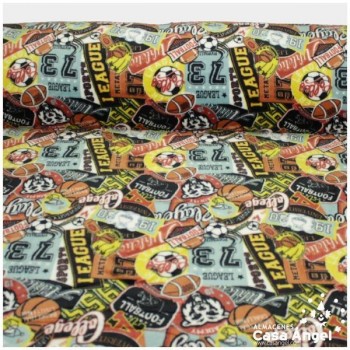 CORALINA ESTAMPADA DEPORTES AMERICANOS 150cm