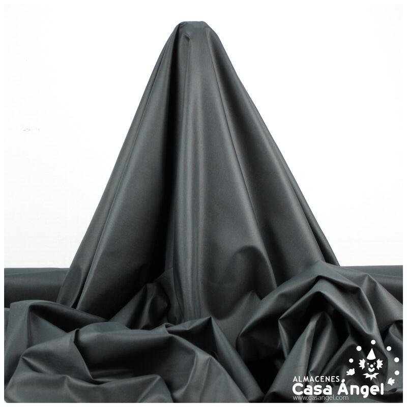 POPELÍN CIRÉ NEGRO SATINADO 150cm
