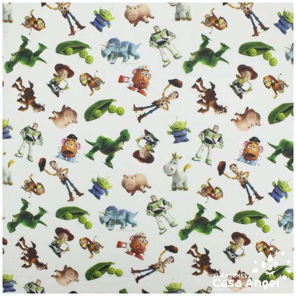 TELA ALGODÓN PERCAL LICENCIA 150cm TOY STORY FRIENDS