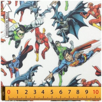 TELA ALGODÓN PERCAL LICENCIA 150cm MARVEL SUPERHÉROES