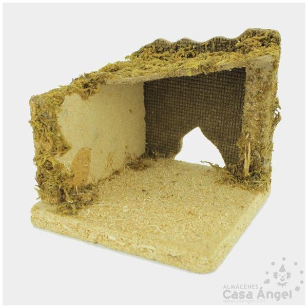 CUEVA DE MADERA PORTAL DE BELÉN 10cm