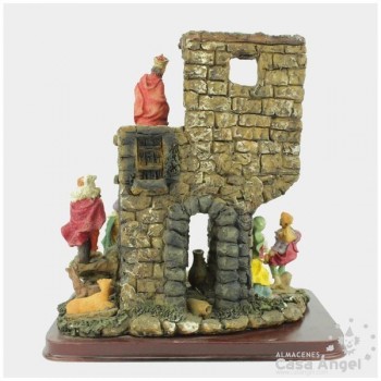 ESCENA PORTAL DE BELÉN DE RESINA 25cm