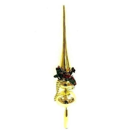 PUNTAL ÁRBOL DE NAVIDAD ORO LAZO 45cm