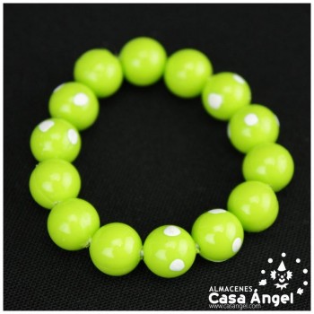 PULSERA FLAMENCA PINTADA CON LUNARES INFANTIL