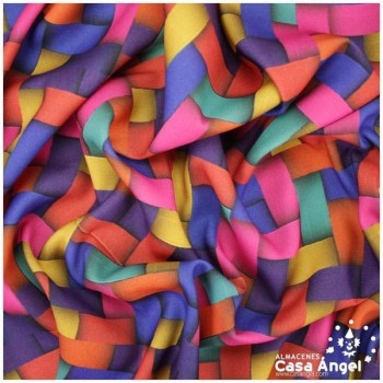 CREPÉ ESTAMPADO MULTICOLOR RAFIA SERIE HOLAND 150cm
